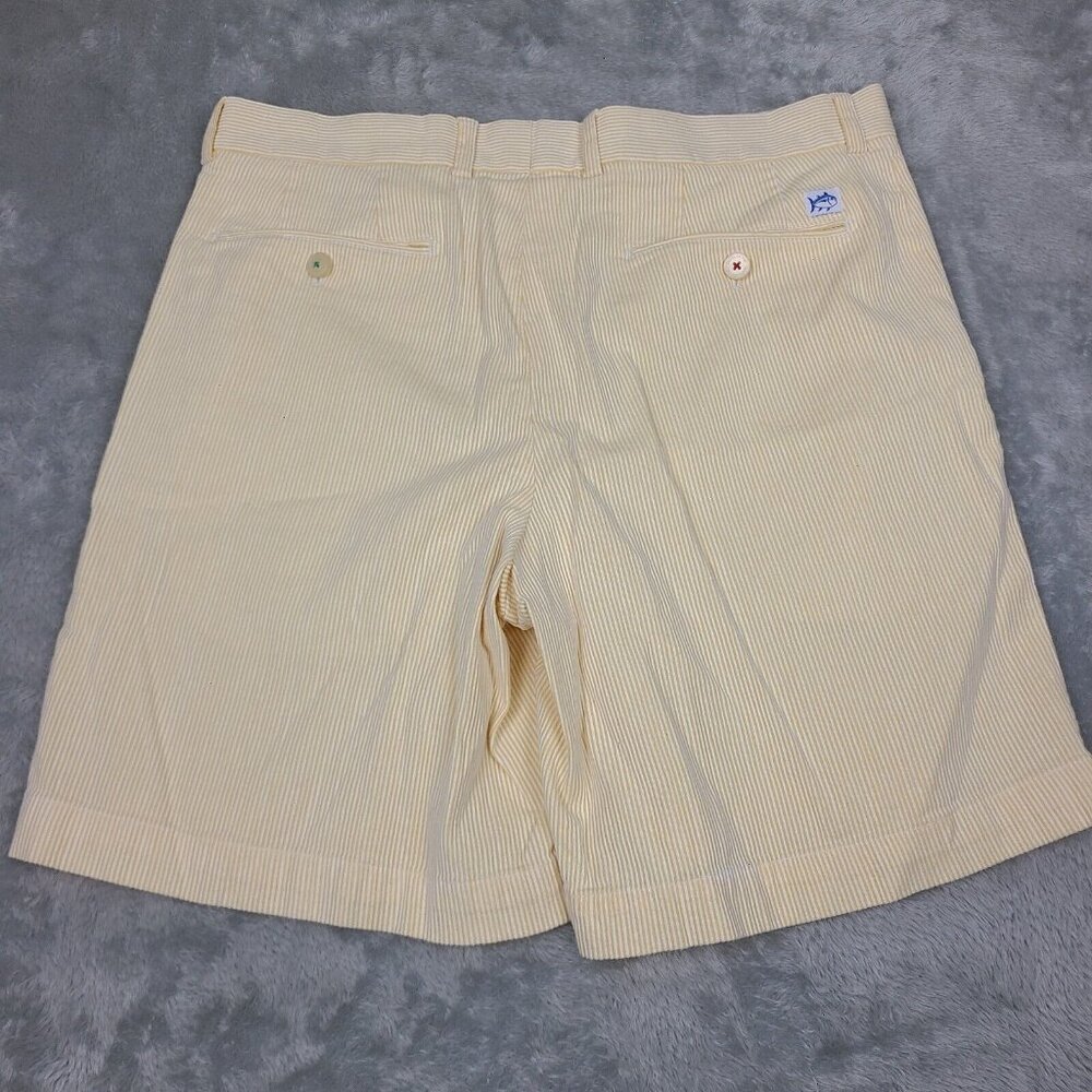 Southern Tide Classic Fit Shorts Cotton Corduroy Yellow‎ Size 35 Men's Shorts - Picture 8 of 9